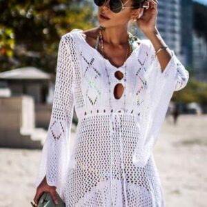 Women’s Sexy Crochet Tunic Cover-Ups