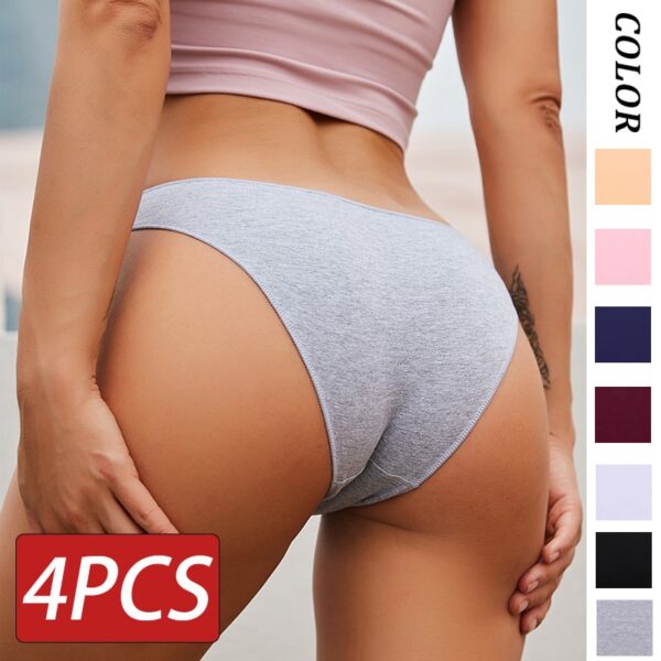 women's cotton low waist elasticity comfortable underwear