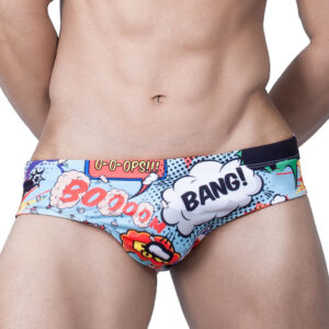 Fun Cartoon Men’s Swimwear Briefs