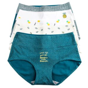 5 Pcs Cotton Breathable Seamless High-Waist Briefs