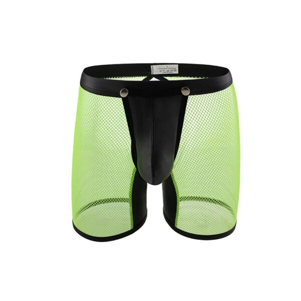 green mesh boxer shorts for men