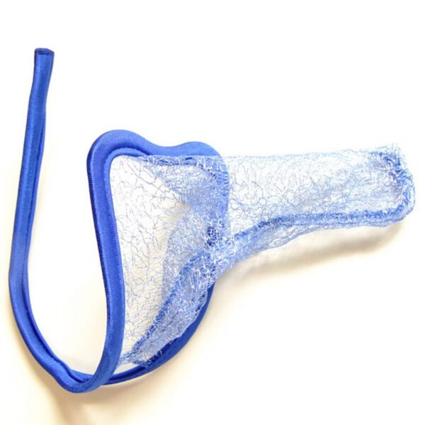 blue invisible c-string elephant nose lingerie for men