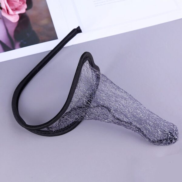 black invisible c-string elephant nose lingerie for men