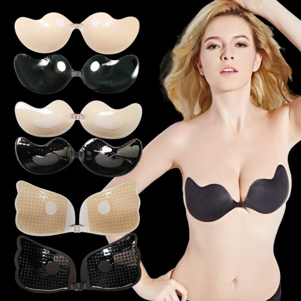 invisible push-up backless strapless bra