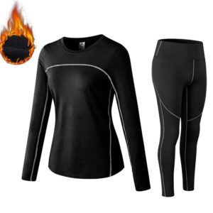 Thermal Winter Fleece Elastic Sports Long Johns Sets