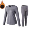 women's thermal winter fleece elastic sports long johns