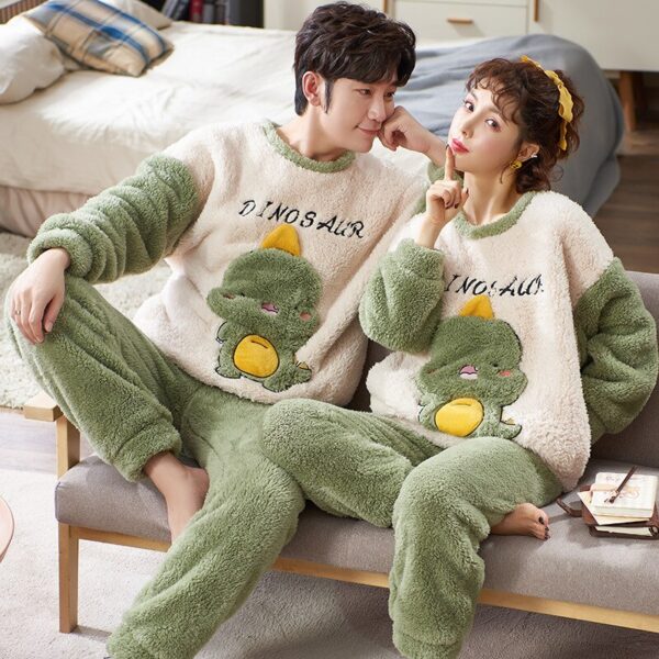 couples winter pajamas set
