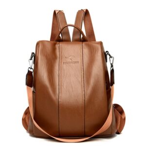 anti-theft women's leather backpack
