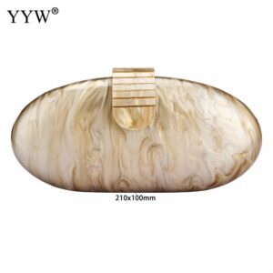 Women’s Acrylic Cute Oval Evening Bag