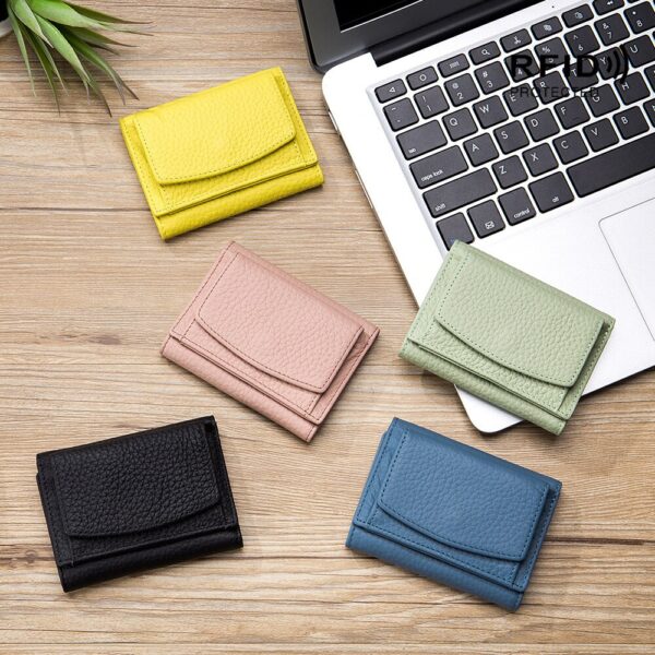 small ladies genuine leather wallet