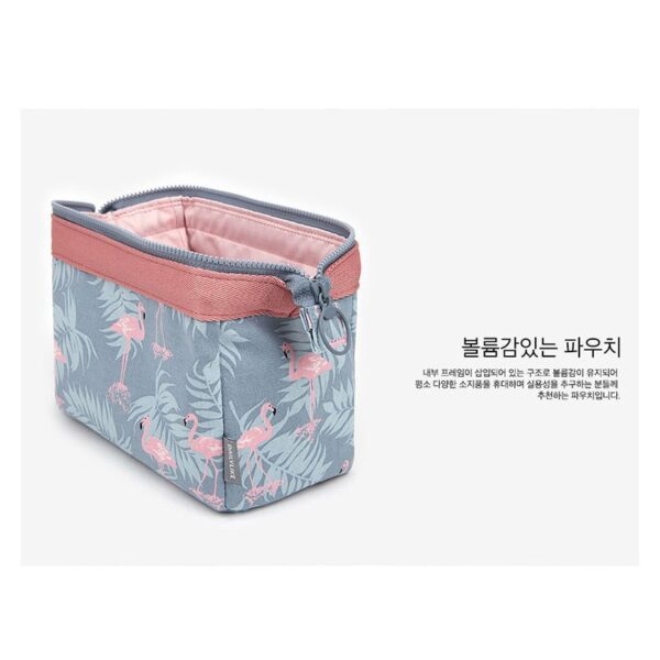 women's floral waterproof cosmetic bag