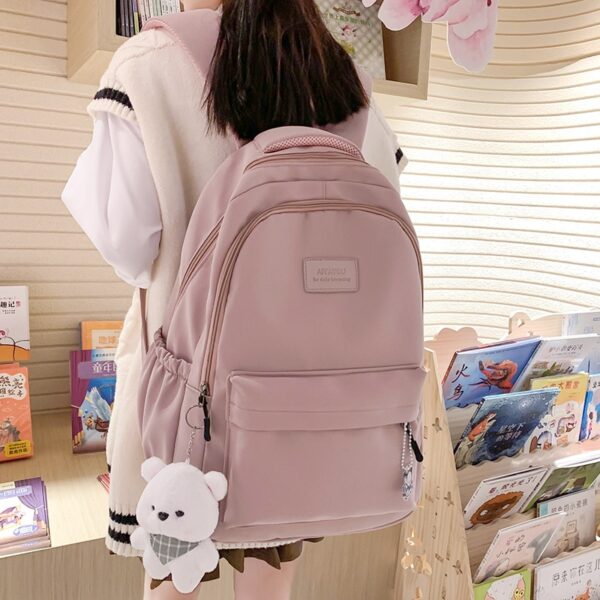 ladies pink waterproof backpack