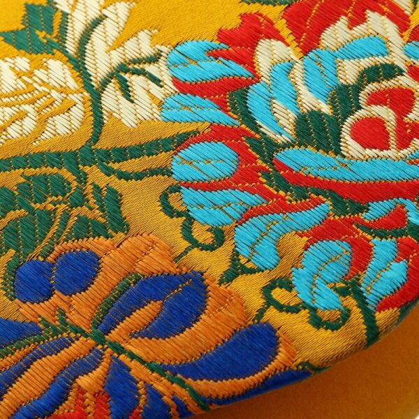 vintage suede embroidered flower clutch bag