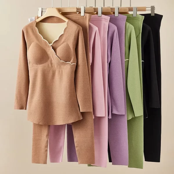 women's thermal underwear set 5 colours