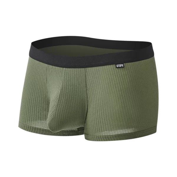 men's elephant nose boxer briefs underpants green