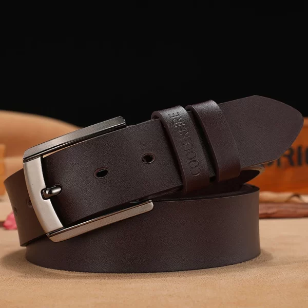 men's brown leather belt