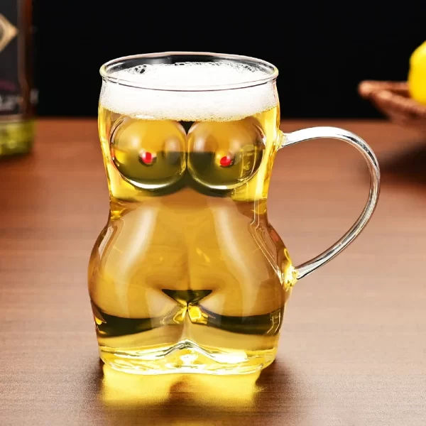 650ml Creative Sexy Lady Beer Glass with Breasts