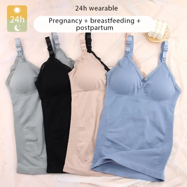 Upper Button Buckle Breastfeeding Maternity Camisole