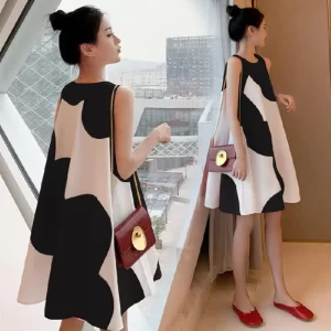 Korean Version Loose Maternity Dress for Pregnant Women