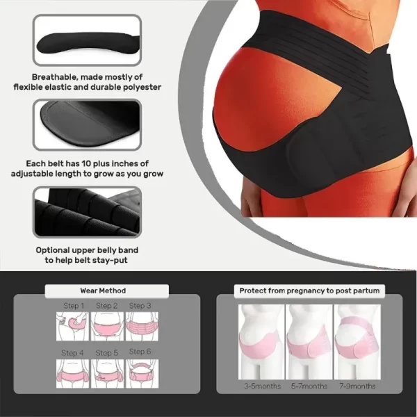 Belly/Back Support Adjustable Waist Belt