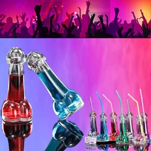 Transparent Creative Penis and Balls Wine/Beer Glass