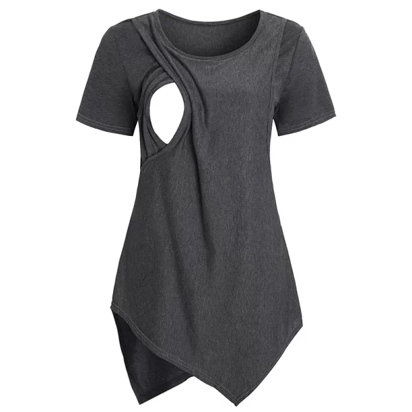Short Sleeve Casual Soft Maternity Nursing T-Shirt