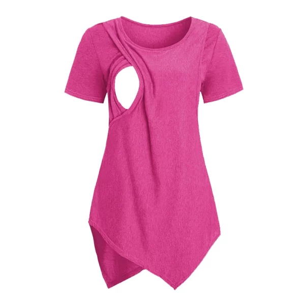 Short Sleeve Casual Soft Maternity Nursing T-Shirt