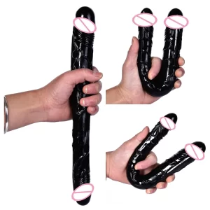 Unisex Long Jelly Realistic Double Head Dildo