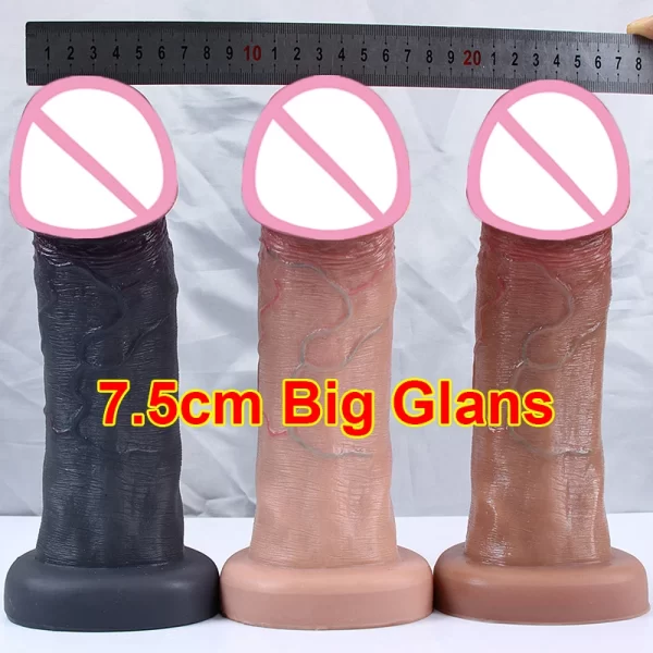 Realistic Big Glans Penis/Dildo - 4 Sizes
