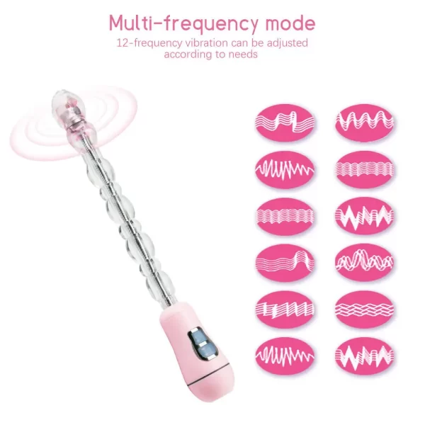 Unisex Anal Beads Vibrator Masturbate Sex Toy