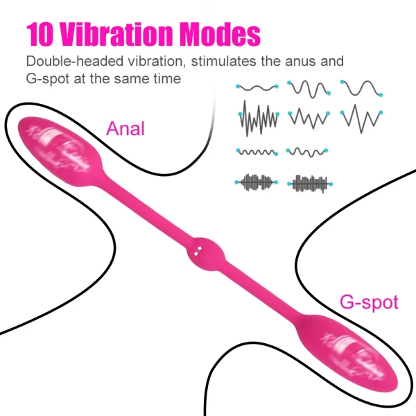 Female 28cm Long Vaginal Ball Anal Plug Vibrator