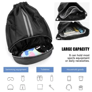Waterproof Large Outdoor Unisex Drawstring Sports/Gym Bag