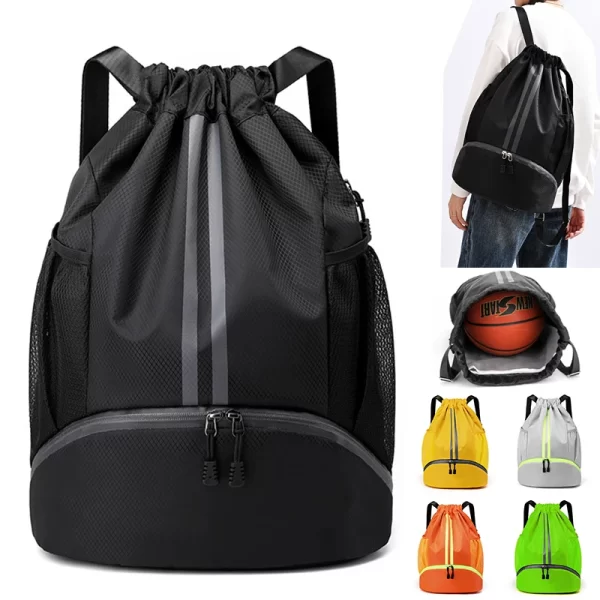 Waterproof Large Outdoor Unisex Drawstring Sports/Gym Bag