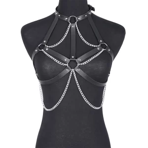 Women’s Sexy Leather Body Chain Harness Belt