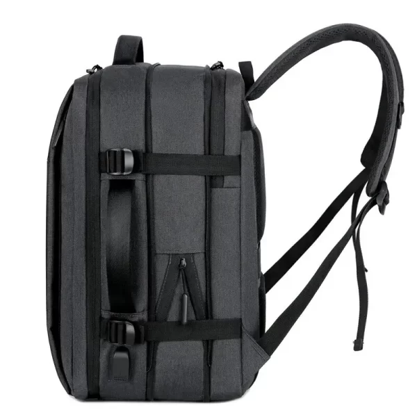 Men's Large-Capacity Waterproof Travel Backpack with USB Port