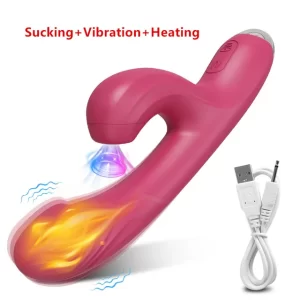 Powerful Thrusting Sucking Vibrator/Dildo