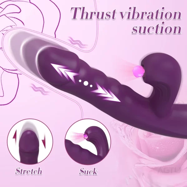 Powerful Thrusting Sucking Vibrator/Dildo