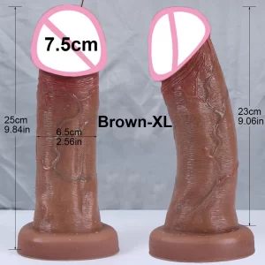 Realistic Big Glans Penis/Dildo – 4 Sizes