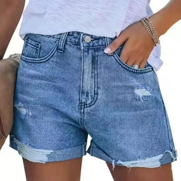 European and American Style Denim Shorts for Women