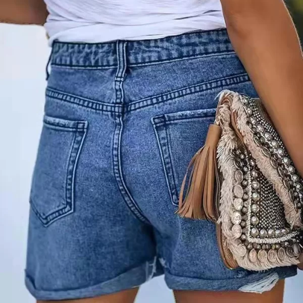 European and American Style Denim Shorts for Women