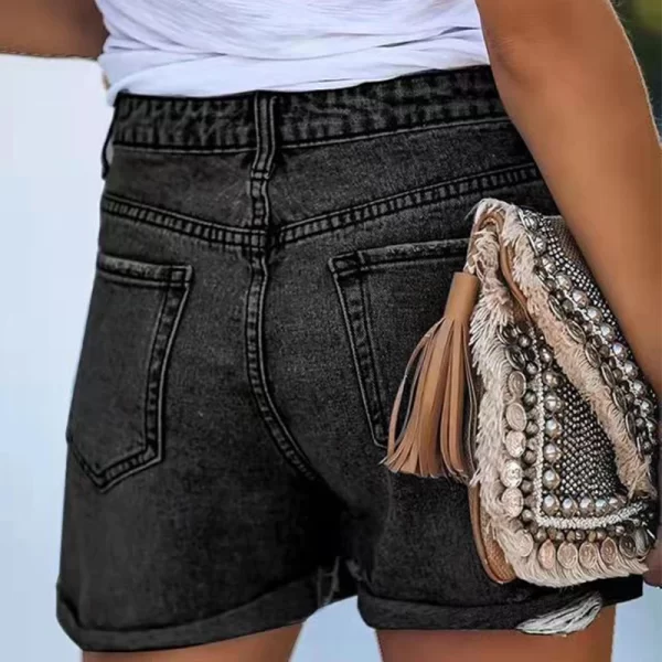 European and American Style Denim Shorts for Women