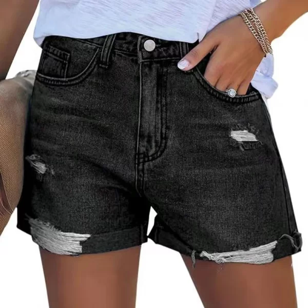 European and American Style Denim Shorts for Women