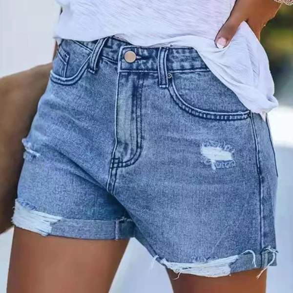 European and American Style Denim Shorts for Women