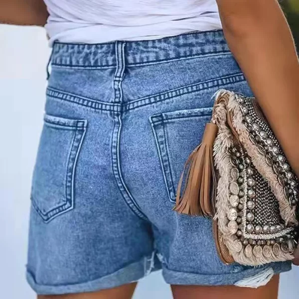 European and American Style Denim Shorts for Women