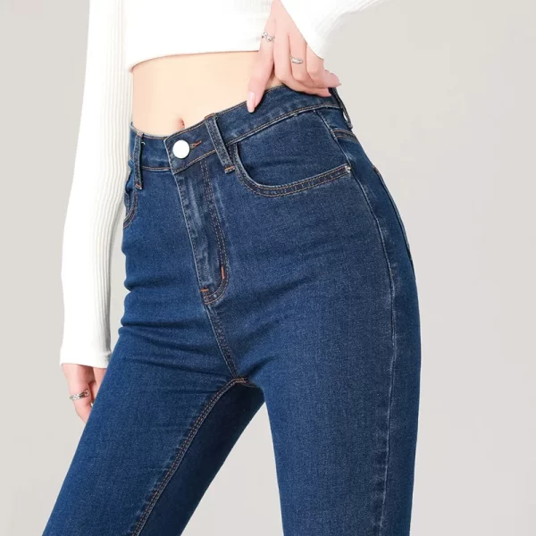 Women's Slim Skinny High-Waist Elastic Stretch Denim Jeans