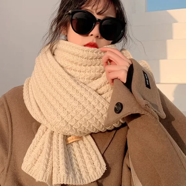 Winter Knitted Woollen Scarf for Men and Women