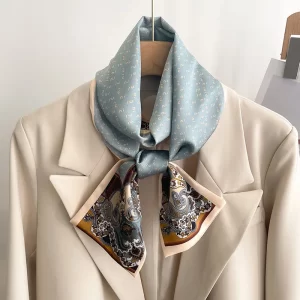 Women’s Silk Printed Long Narrow Scarf