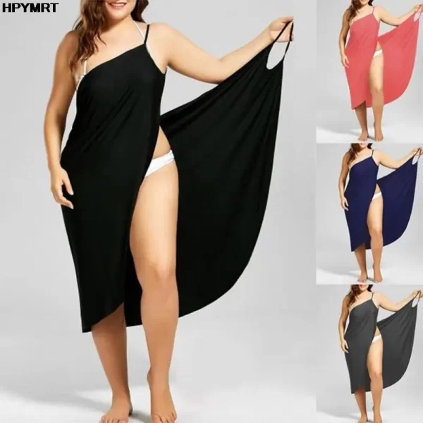 Sarong Cover-Up Warp Sling Robe Beach Dress