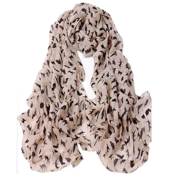 Women's Colourful Printed Chiffon Scarf