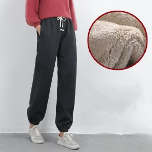 Women’s Fleece-Lined Plus-Size Casual Leggings